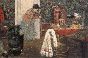 Edouard Vuillard Maid cleaning the room oil